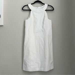 Vineyard Vines Cotton Midi Dress | Women’s Apron Neck elegant minimal dress